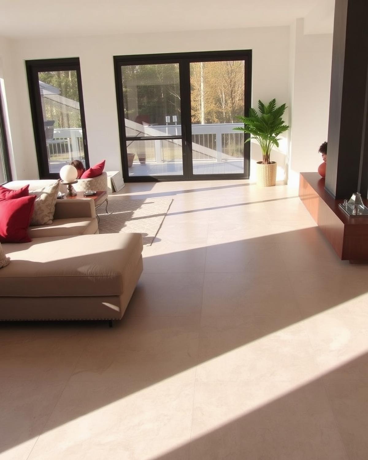 Large-Format Tile Flooring